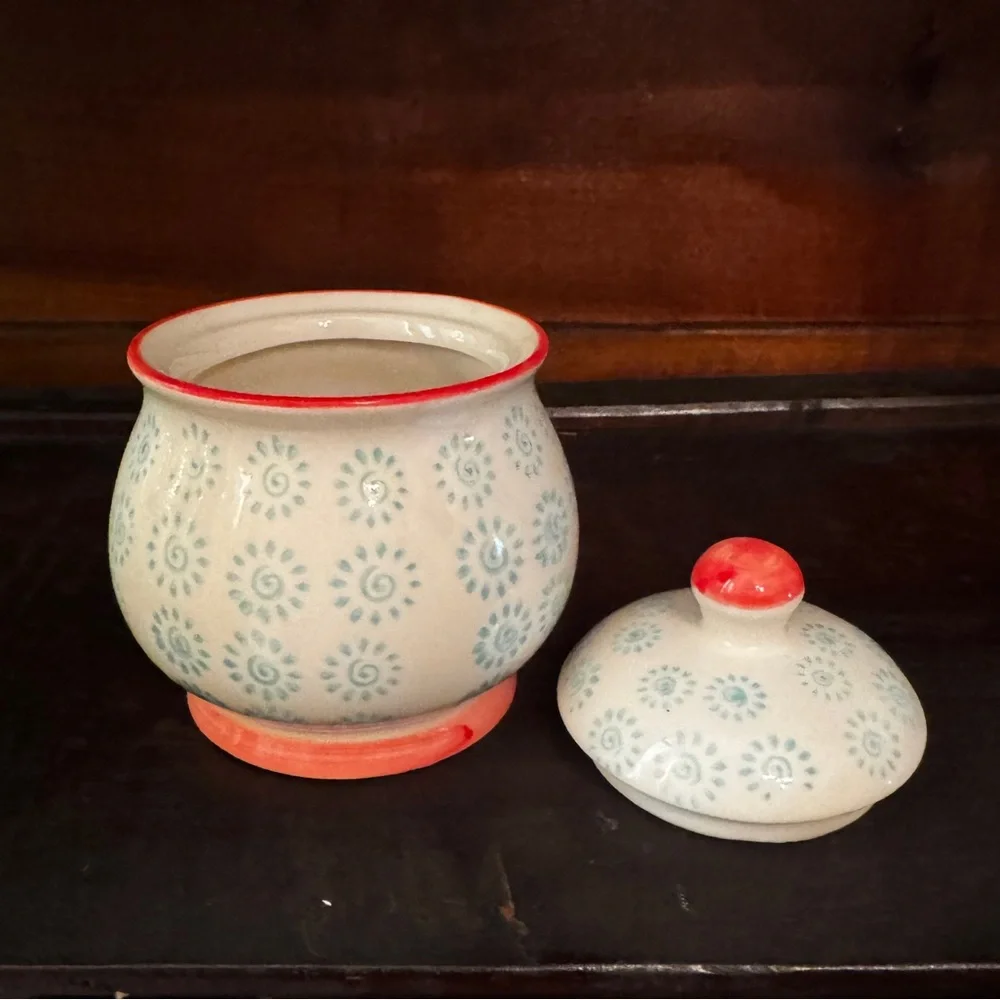 Signature Housewares Inc. | Ceramic Sugar & Cream Set in Blue Swirl Pattern